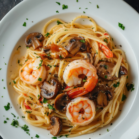 Shrimp Pasta with Le Sauce & Co. Marry Me Chicken Gourmet Sauce