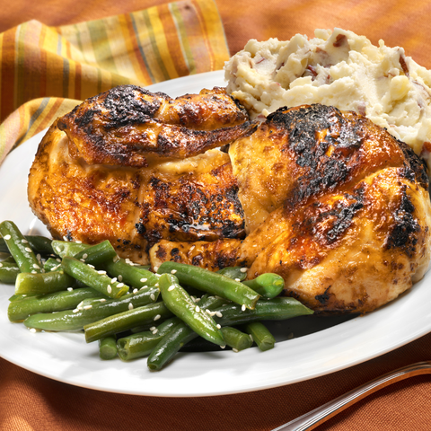 One-Pot Chicken with Mashed Potatoes and Green Beans