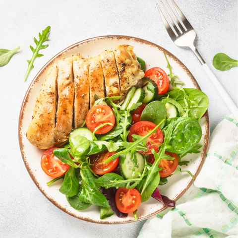 Marry Me Chicken with a Side Salad
