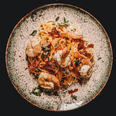 One-Pot Shrimp Classic Marinara Pasta: An easy and delicious weeknight meal or date night dinner