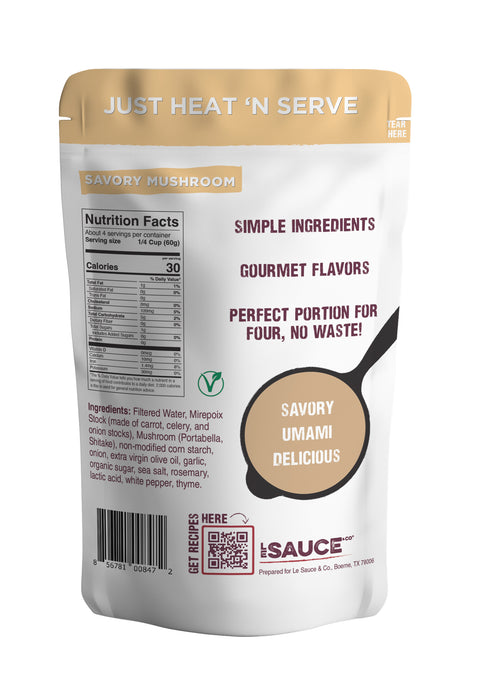 savory mushroom gourmet gravy