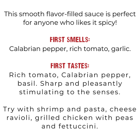 spicy pomodoro first smells and first tastes