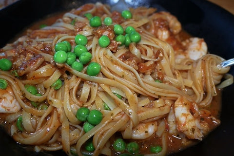 Tomato Basil Seafood Pasta