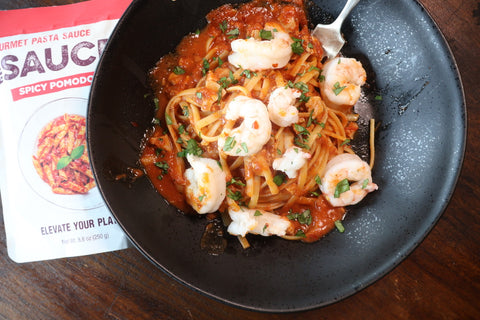 Spicy Pomodoro Shrimp Pasta