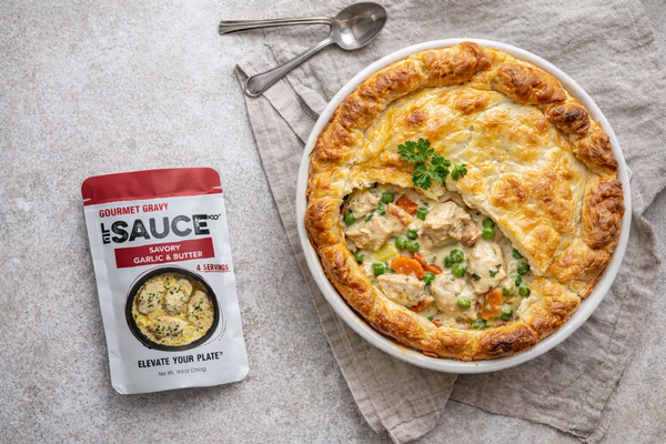 Savory Garlic & Butter Chicken Pot Pie
