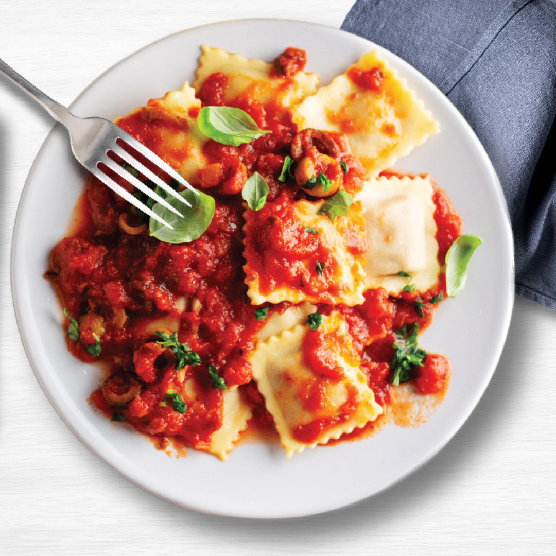 Easy & Delicious 4 Ingredient Date Night Tomato Basil Ravioli – Le ...