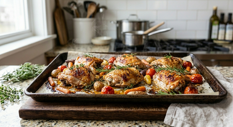 5 Easy Bone-In Chicken Thigh Recipes Using Le Sauce Gourmet Gravies & Sauces