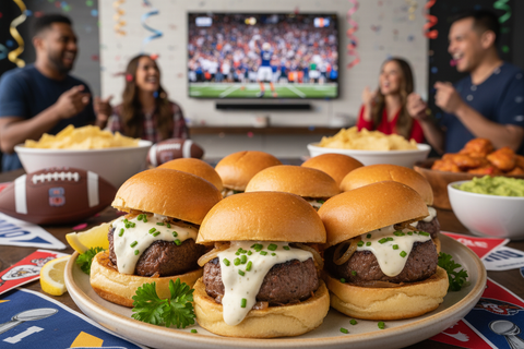 Game Day Eats: Garlic Butter Sliders and Dipping Sauce Ideas