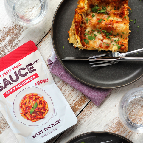 Le Sauce & Co.'s Quick & Delicious Spicy Pomodoro Lasagna