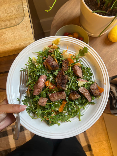 Easy Air Fryer Steak Bites with Creamy Peppercorn Sauce