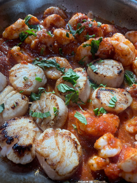 Summer Seafood Medley with Shrimp and Scallops