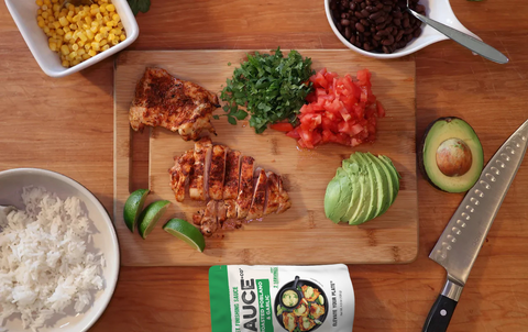Roasted Poblano & Garlic Burrito Bowl