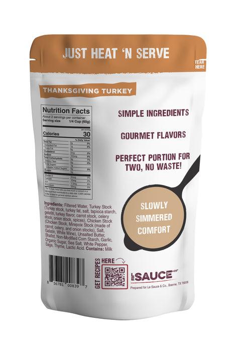 Le Sauce & Co. 2-serving Thanksgiving Turkey Gourmet Gravy