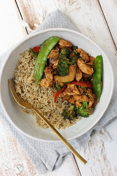 Mole Chicken Stir Fry Bowls