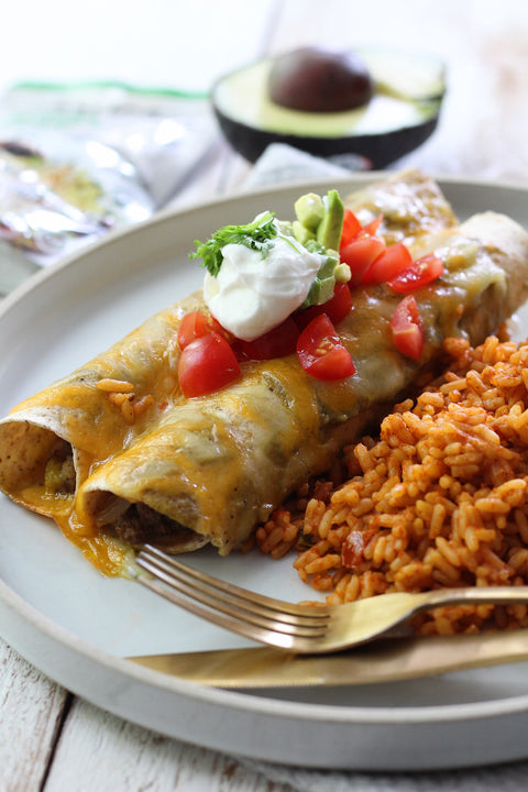 Roasted Poblano & Garlic Enchiladas