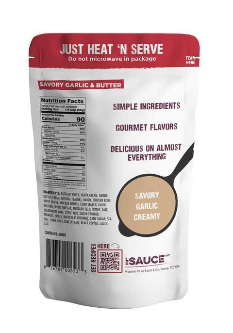 Savory Garlic & Butter Gourmet Sauce (Coming Soon)