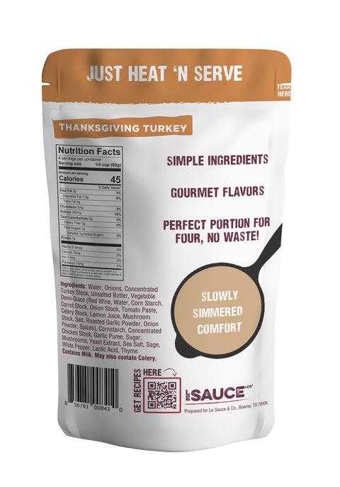 4-serving Thanksgiving Turkey Gourmet Gravy