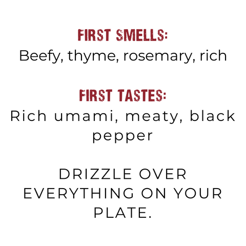 classic demi glace first smells and first tastes