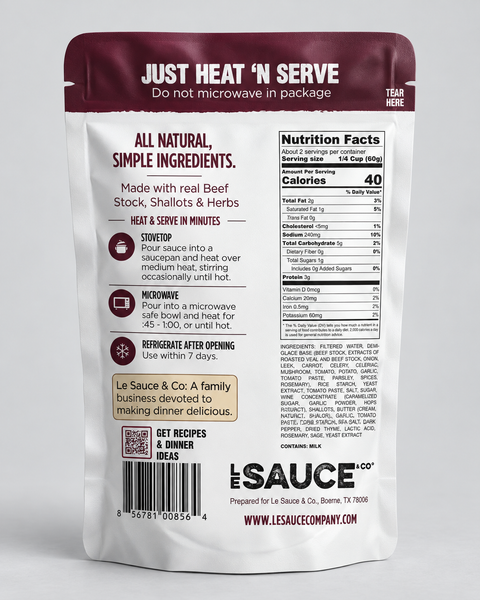 Classic Steakhouse Gourmet Sauce - PRE ORDER ONLY