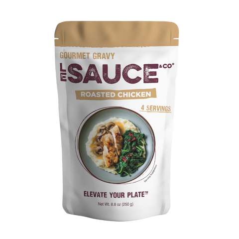 four serving roasted chicken gourmet gravy