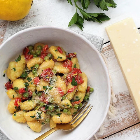 White Wine Lemon Garlic Gnocchi