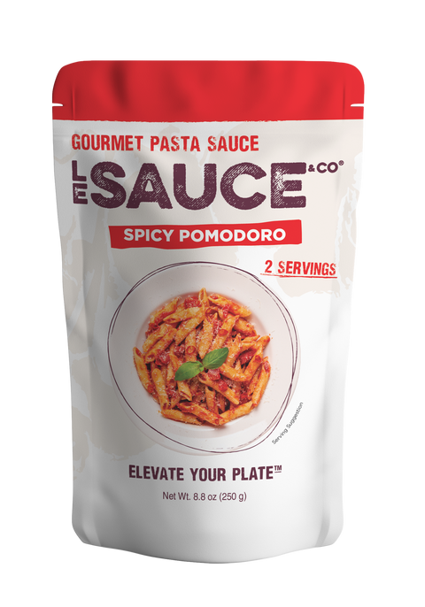 le sauce & Co. spicy pomodoro gourmet pasta sauce