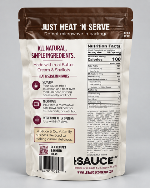 Creamy Peppercorn Gourmet Sauce - PRE ORDER ONLY