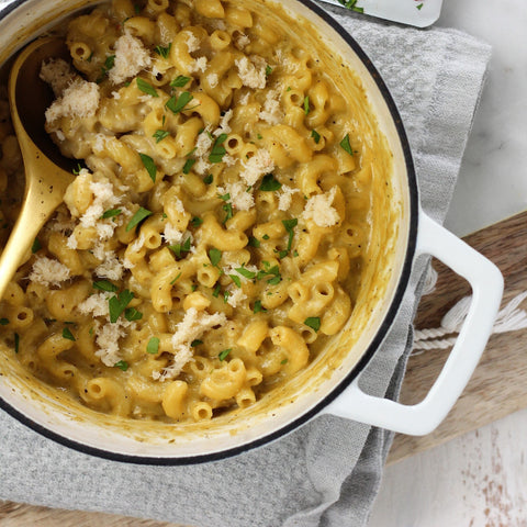 Roasted Poblano & Garlic Crab Mac & Cheese