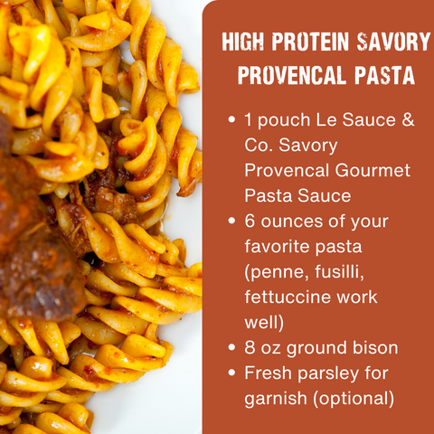 savory provencal pasta recipe high protein