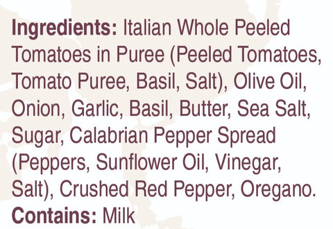 spicy pomodoro_Ingredients
