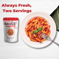 spicy pomodoro and plate