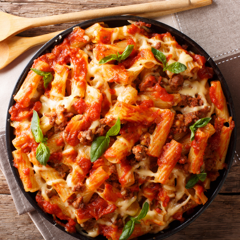 Easy and Delicious Tomato Basil Baked Ziti